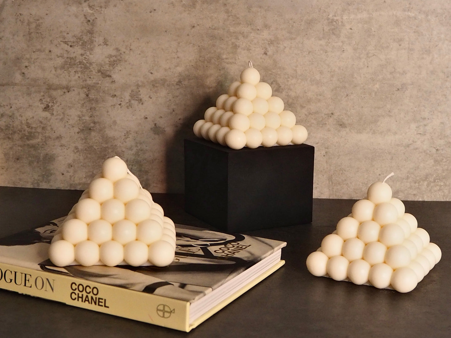 Pyramid Bubble Candle